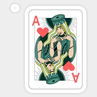 Ace of Hearts Sticker